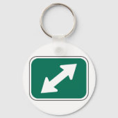 二重方向矢印キーチェーン キーホルダー (正面)