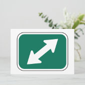 二重方向矢印招待状 招待状