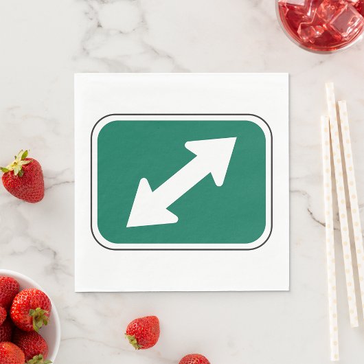 二重方向矢印紙ナプキン スタンダードランチョンナプキン