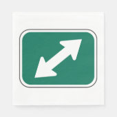 二重方向矢印紙ナプキン スタンダードランチョンナプキン (正面)