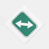 二重方向矢印紙ナプキン スタンダードランチョンナプキン (角)