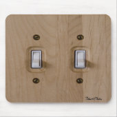 二重木製スイッチプレート マウスパッド (正面)
