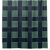 二重格子 シャワーカーテン (正面)