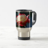 「二重歓喜」の雑種の茶バラ トラベルマグ (正面右)