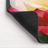 「二重歓喜」の雑種の茶バラ マウスパッド (コーナー)