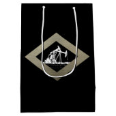 二重油井のポンピングユニット ミディアムペーパーバッグ (裏面)