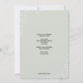 二重点々のある卒業発表 招待状 (裏面)