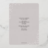 二重点々のある卒業箔招待状 箔招待状 (裏面)