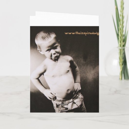 二重犬の挑戦の母の日カード カード (裏面)