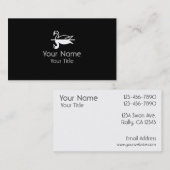 二重白鳥の白黒のカスタムな名刺 名刺 (正面/裏面)