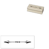 二重矢印文字分周器アートスタンプ ラバースタンプ (押印)