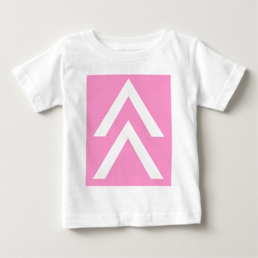 二重矢印 ベビーTシャツ (正面)