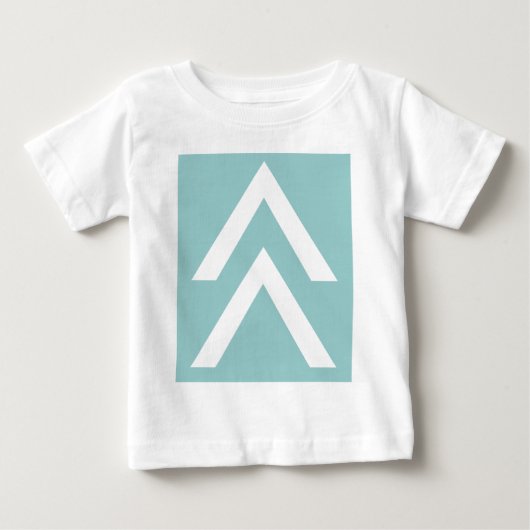 二重矢印 ベビーTシャツ (正面)