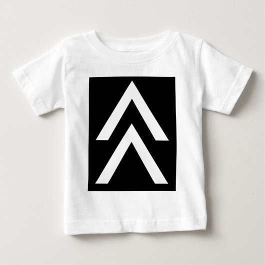 二重矢印 ベビーTシャツ (正面)
