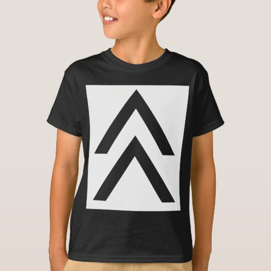 二重矢印 Tシャツ (正面)