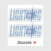 二重稲妻 シール (シート)