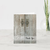 二重納屋の大戸の国の新婦付添人は感謝していしています サンキューカード (正面)