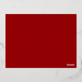 二重結婚中国の幸福ハート詳細 箔シーズンポストカード (裏面)