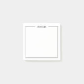 二重線縁どでItパーソナライズされた注記 ポストイット (正面)