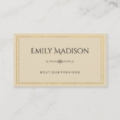 二重縁ど金ゴールド/要エレガント素/変動 名刺 (正面)