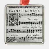 二重聖歌隊のための固まりの開始ページ メタルオーナメント (正面)