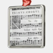 二重聖歌隊のための固まりの開始ページ メタルオーナメント (左)