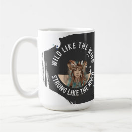 二重肯定の女の子と女性 コーヒーマグカップ