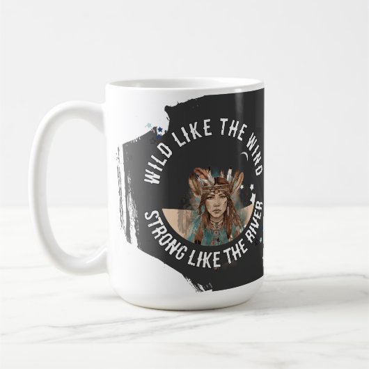 二重肯定の女の子と女性 コーヒーマグカップ (左)