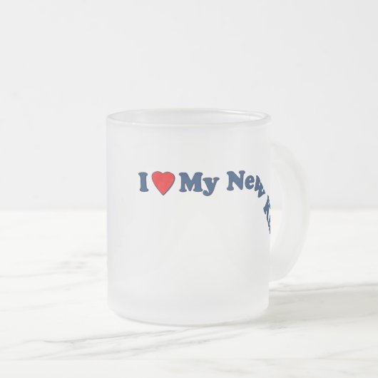 二重膝の取り替えのギフトは|よく得ます フロストグラスマグカップ (正面右)