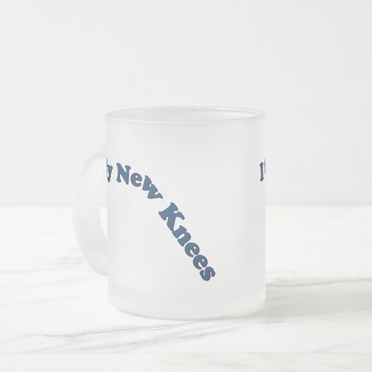 二重膝の取り替えのギフトは|よく得ます フロストグラスマグカップ (正面左)