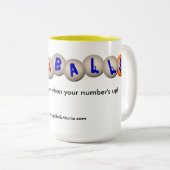 二重色の大きいマグ ツートーンマグカップ (正面右)