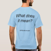 二重虹の方式 Tシャツ (裏面)