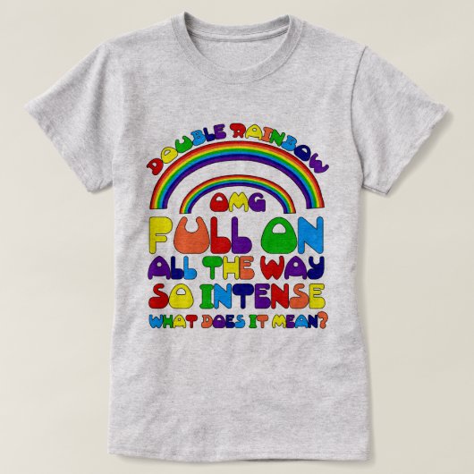 二重虹のTシャツ Tシャツ (デザイン正面)
