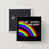 二重虹ボタンのバッジPinのビデオ 缶バッジ (正面&裏面)