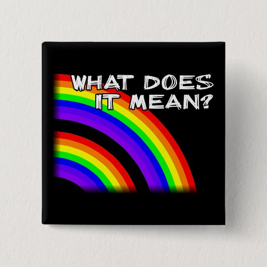 二重虹ボタンのバッジPinのビデオ 缶バッジ (正面)