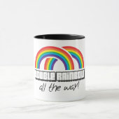 二重虹、ずっと! (ライト) マグカップ (中央)