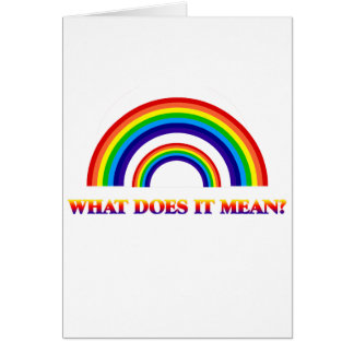 二重虹。 それは何を意味しますか。