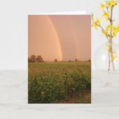 二重虹 カード (黄色い花)