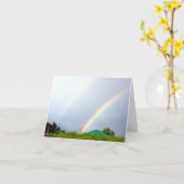 二重虹 カード (黄色い花)