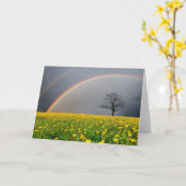 二重虹 カード (黄色い花)