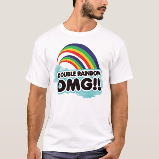 二重虹OMG! Tシャツ (正面)
