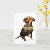 二重被ばく犬 カード (黄色い花)