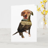 二重被ばく犬 カード (黄色い花)