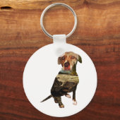 二重被ばく犬 キーホルダー (正面)