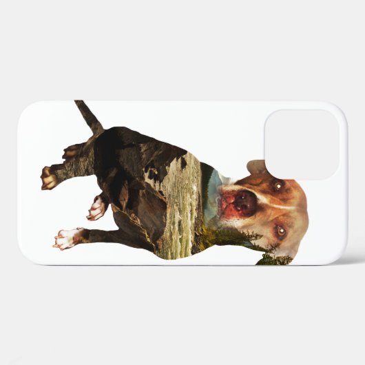 二重被ばく犬 Case-Mate iPhoneケース (裏面 (横))