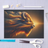 二重被威厳のある露バイゾンデクページ紙 薄葉紙 (クラフト)