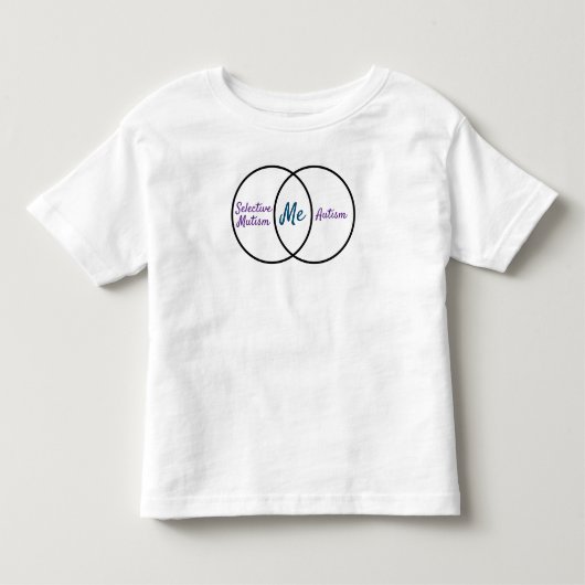 二重診断ベン図 トドラーTシャツ (正面)