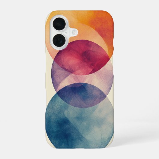二重軌道流 iPhone 16ケース (裏面)