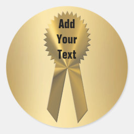 二重金ゴールドリボンシールとシール ラウンドシール