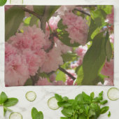 二重開花さくらんぼツリーIII春フローラ キッチンタオル (折り畳み)